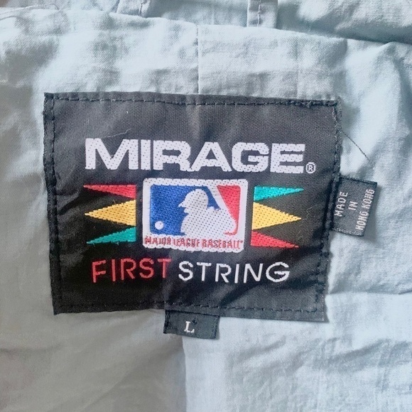 𝅺90s Vintage Mirage First String Chicago White Sox windbreaker jacket Y2k L - Picture 3 of 5